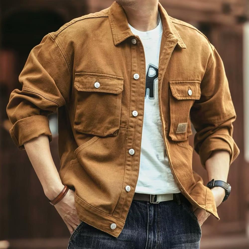 Hunting Outdoor Brand - Ретро-джинсовая куртка в американском стиле для